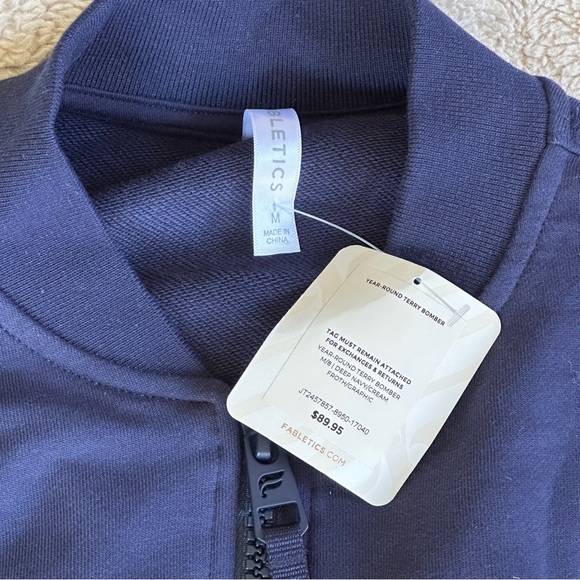 Fabletics Year Round Terry Bomber - Picture 8 of 8